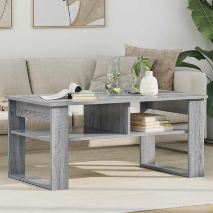 Coffee Table Grey Sonoma 96 x 54 x 44 cm Engineered Wood
