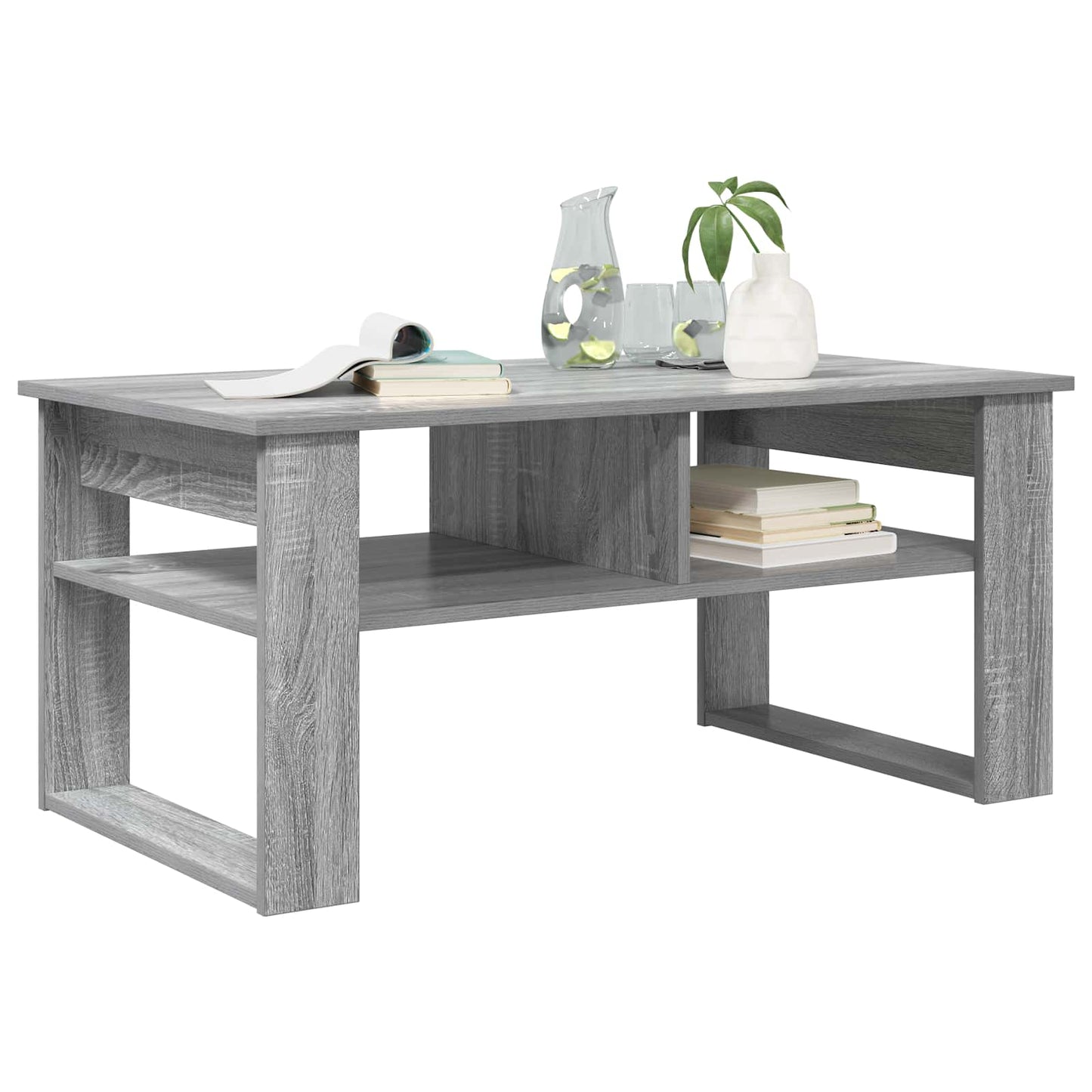 Coffee Table Grey Sonoma 96 x 54 x 44 cm Engineered Wood