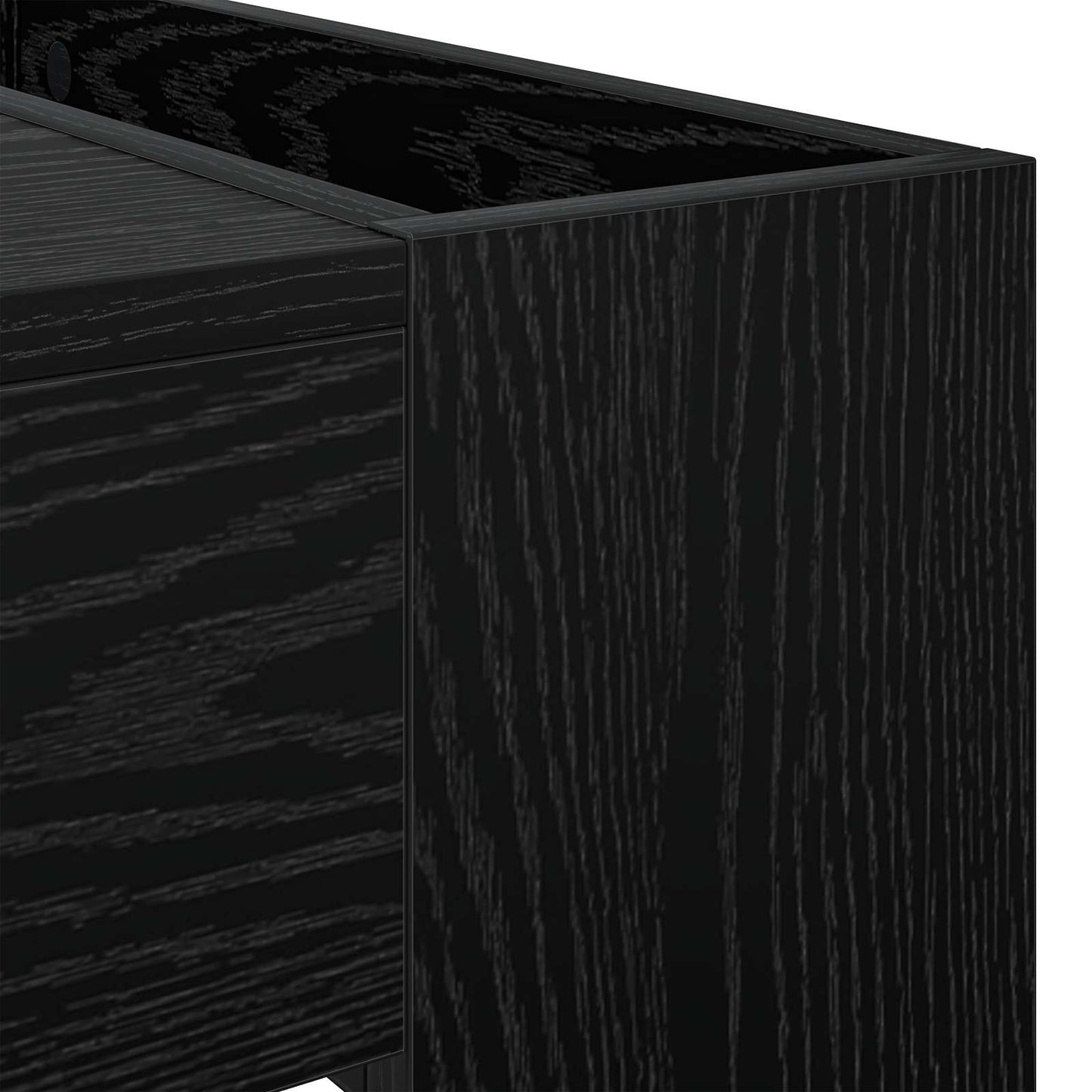 Coffee Table Black Oak 110 x 50 x 41 cm Engineered Wood