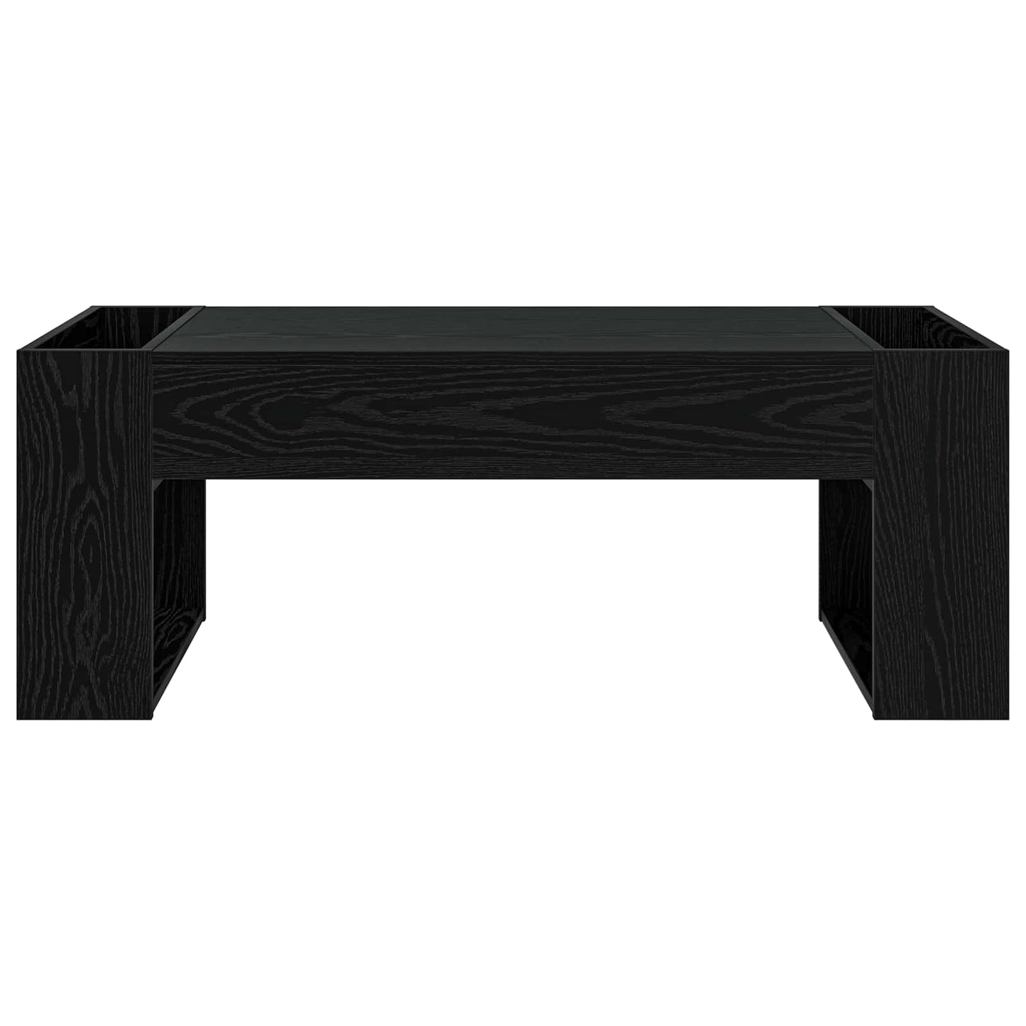 Coffee Table Black Oak 110 x 50 x 41 cm Engineered Wood