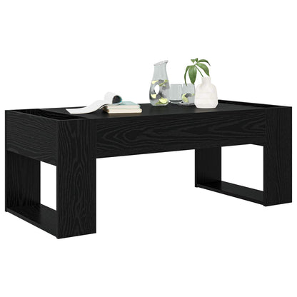 Coffee Table Black Oak 110 x 50 x 41 cm Engineered Wood