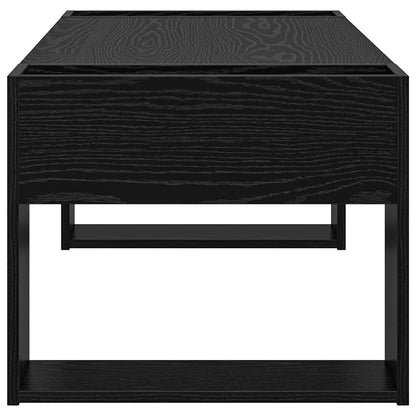 Coffee Table Black Oak 110 x 50 x 41 cm Engineered Wood