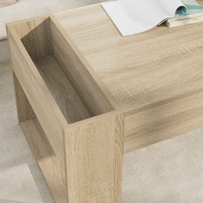 Coffee Table Sonoma Oak 110 x 50 x 41 cm Engineered Wood