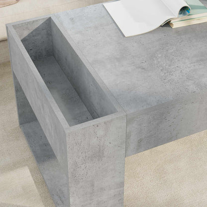 Coffee Table Concrete Grey 110 x 50 x 41 cm Engineered Wood