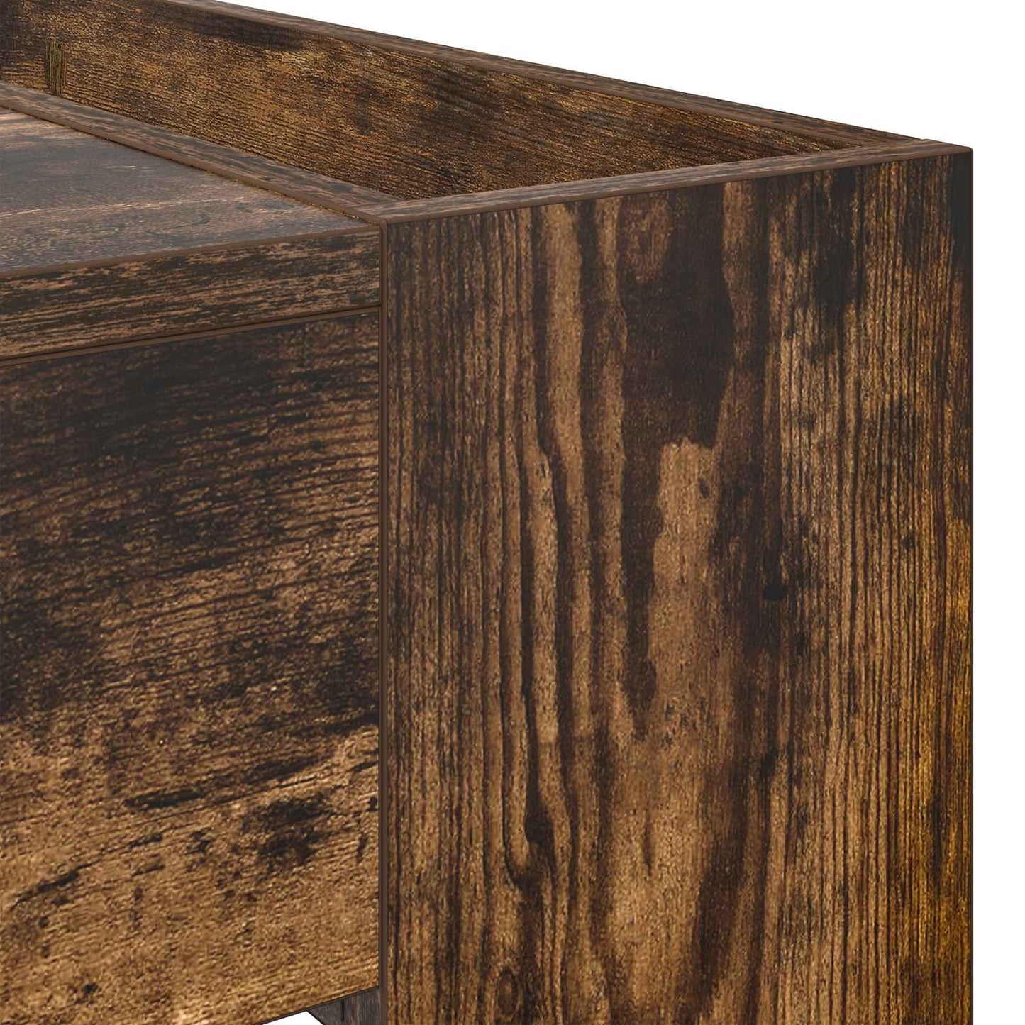 Coffee Table Smoked Oak 110 x 50 x 41 cm Engineered Wood