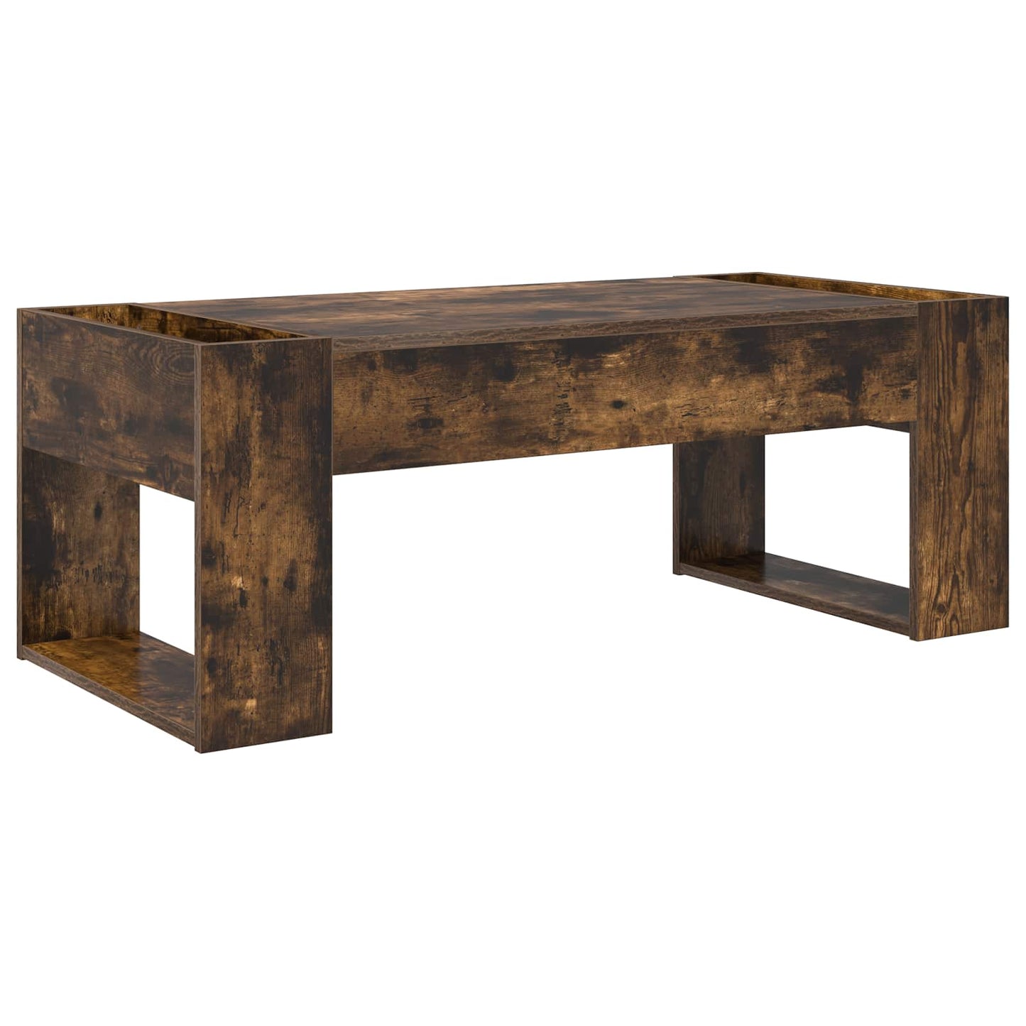 Coffee Table Smoked Oak 110 x 50 x 41 cm Engineered Wood