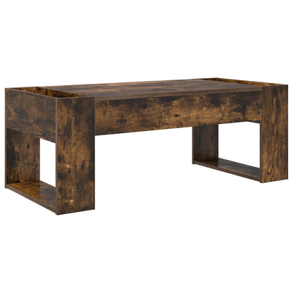 Coffee Table Smoked Oak 110 x 50 x 41 cm Engineered Wood