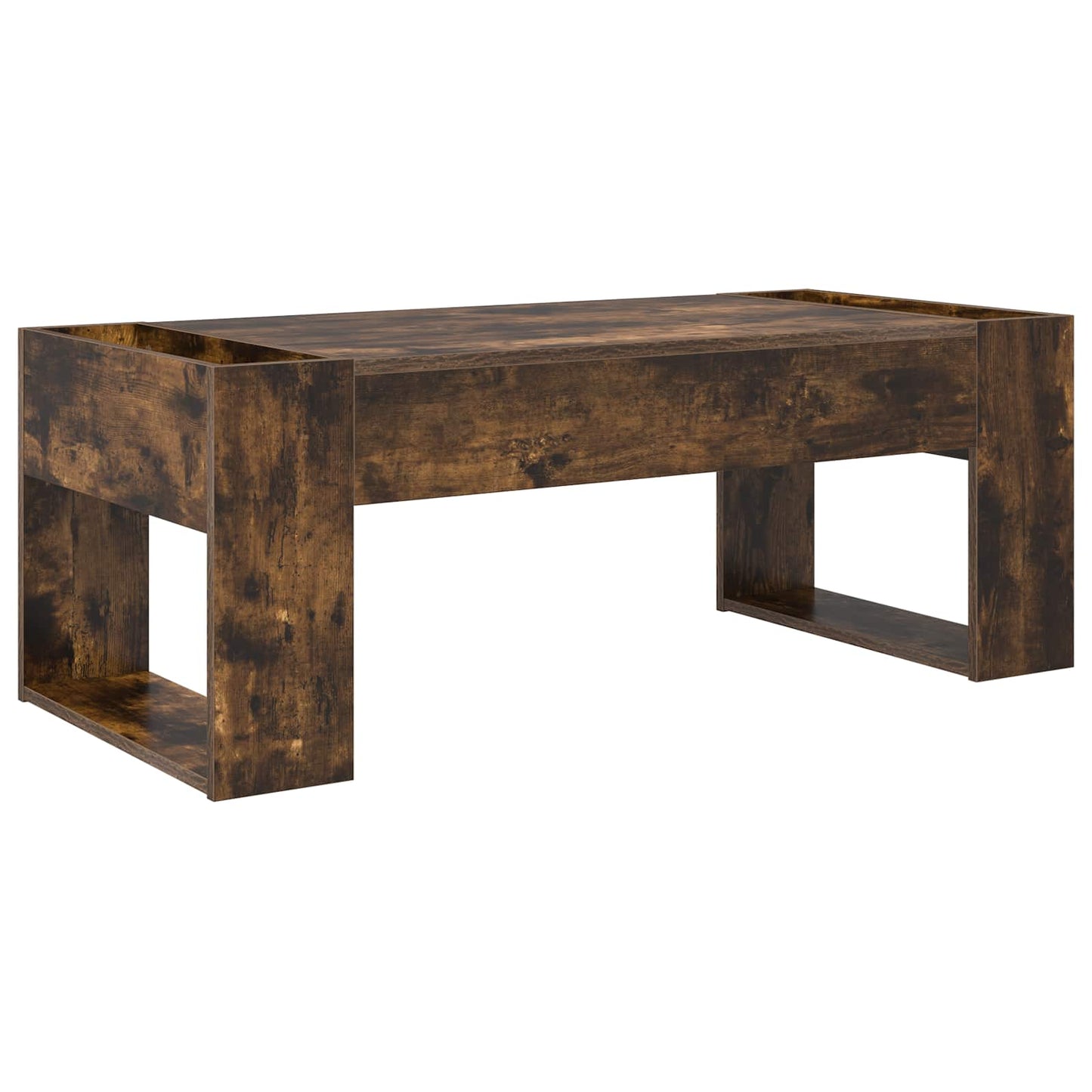 Coffee Table Smoked Oak 110 x 50 x 41 cm Engineered Wood