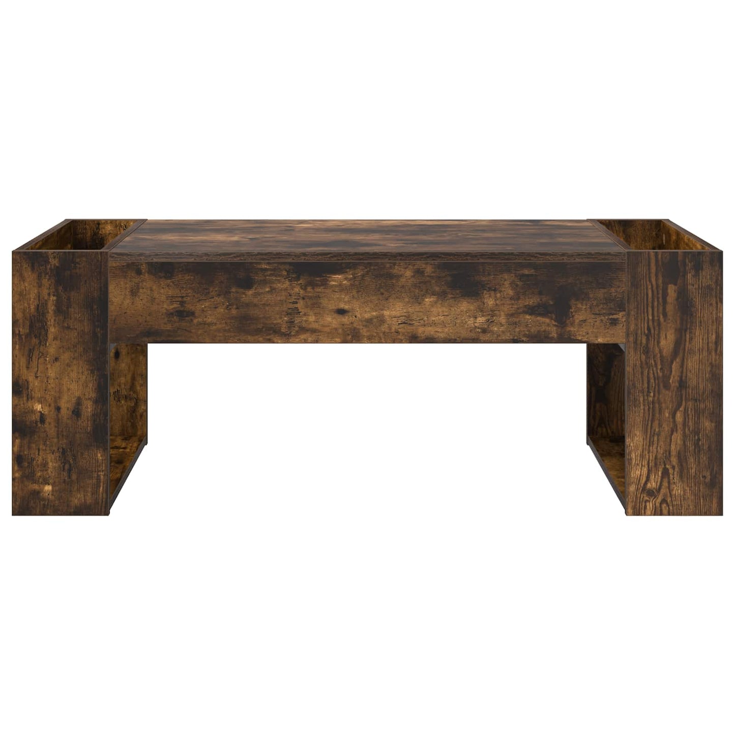 Coffee Table Smoked Oak 110 x 50 x 41 cm Engineered Wood