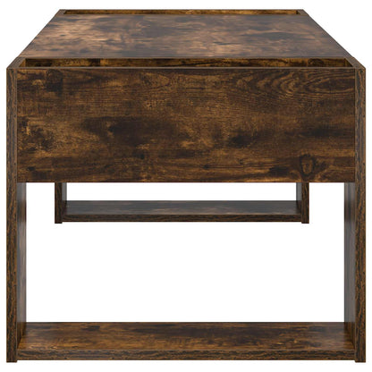 Coffee Table Smoked Oak 110 x 50 x 41 cm Engineered Wood