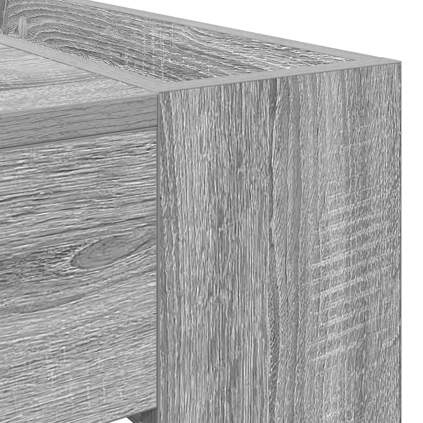 Coffee Table Grey Sonoma 110 x 50 x 41 cm Engineered Wood
