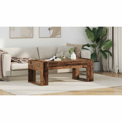 Coffee Table Old Wood 110 x 50 x 41 cm Engineered Wood