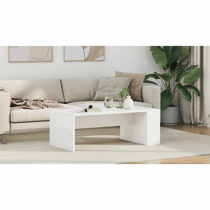 Coffee Table White 95 x 50 x 34 cm Engineered Wood