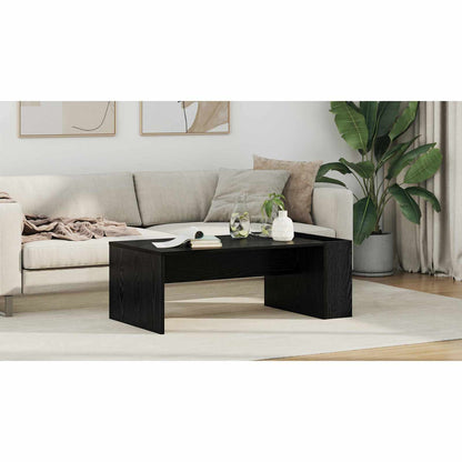 Coffee Table Black Oak 95 x 50 x 34 cm Engineered Wood
