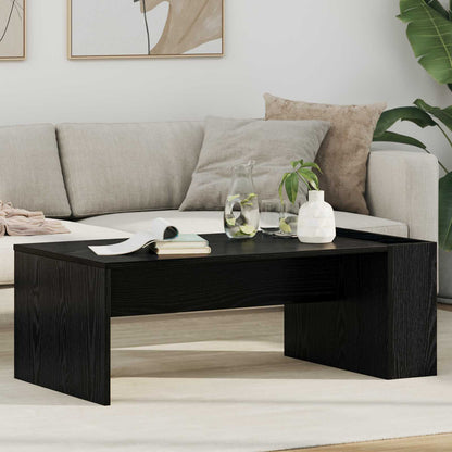 Coffee Table Black Oak 95 x 50 x 34 cm Engineered Wood