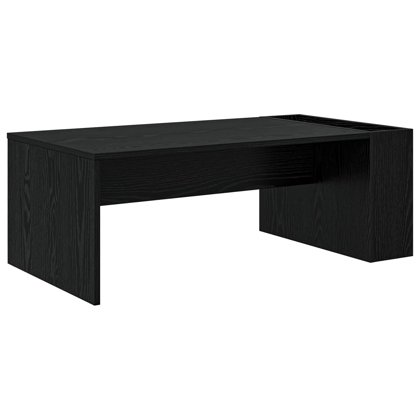 Coffee Table Black Oak 95 x 50 x 34 cm Engineered Wood