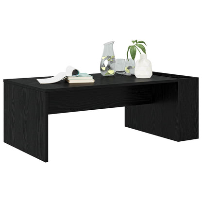 Coffee Table Black Oak 95 x 50 x 34 cm Engineered Wood