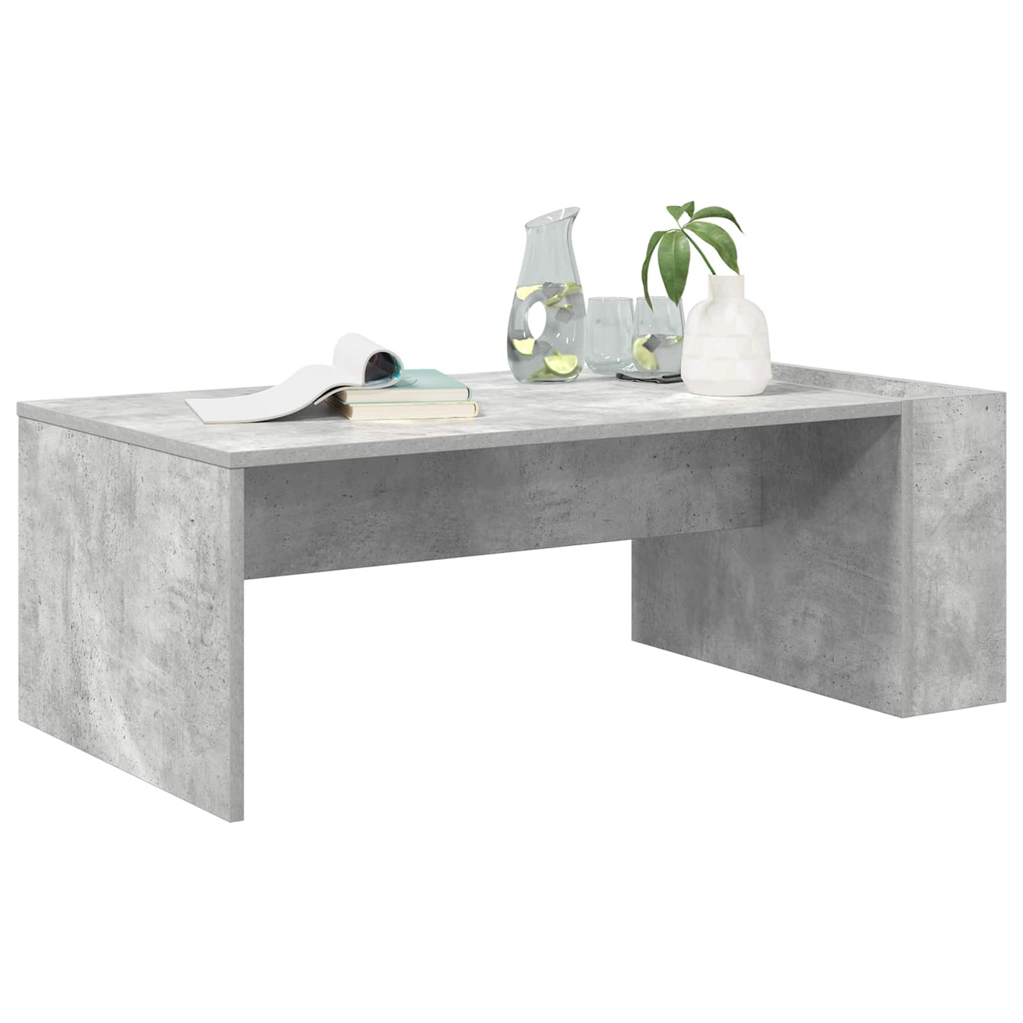 Coffee Table Concrete Grey 95 x 50 x 34 cm Engineered Wood