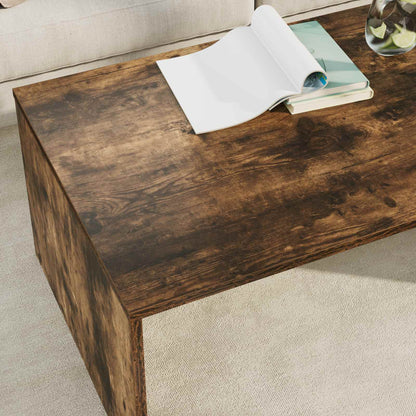 Coffee Table Smoked Oak 95 x 50 x 34 cm Engineered Wood