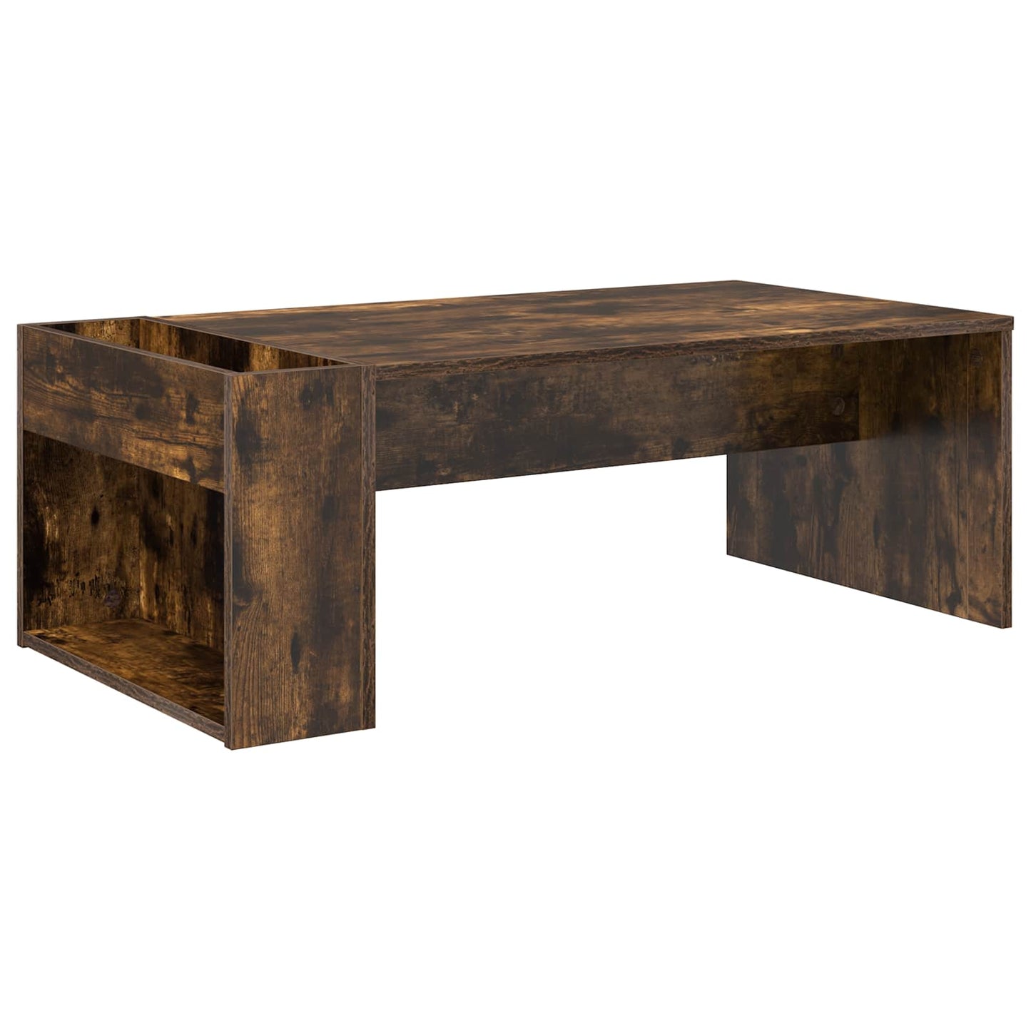 Coffee Table Smoked Oak 95 x 50 x 34 cm Engineered Wood