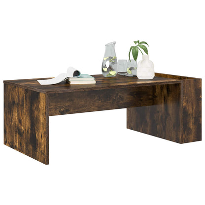 Coffee Table Smoked Oak 95 x 50 x 34 cm Engineered Wood