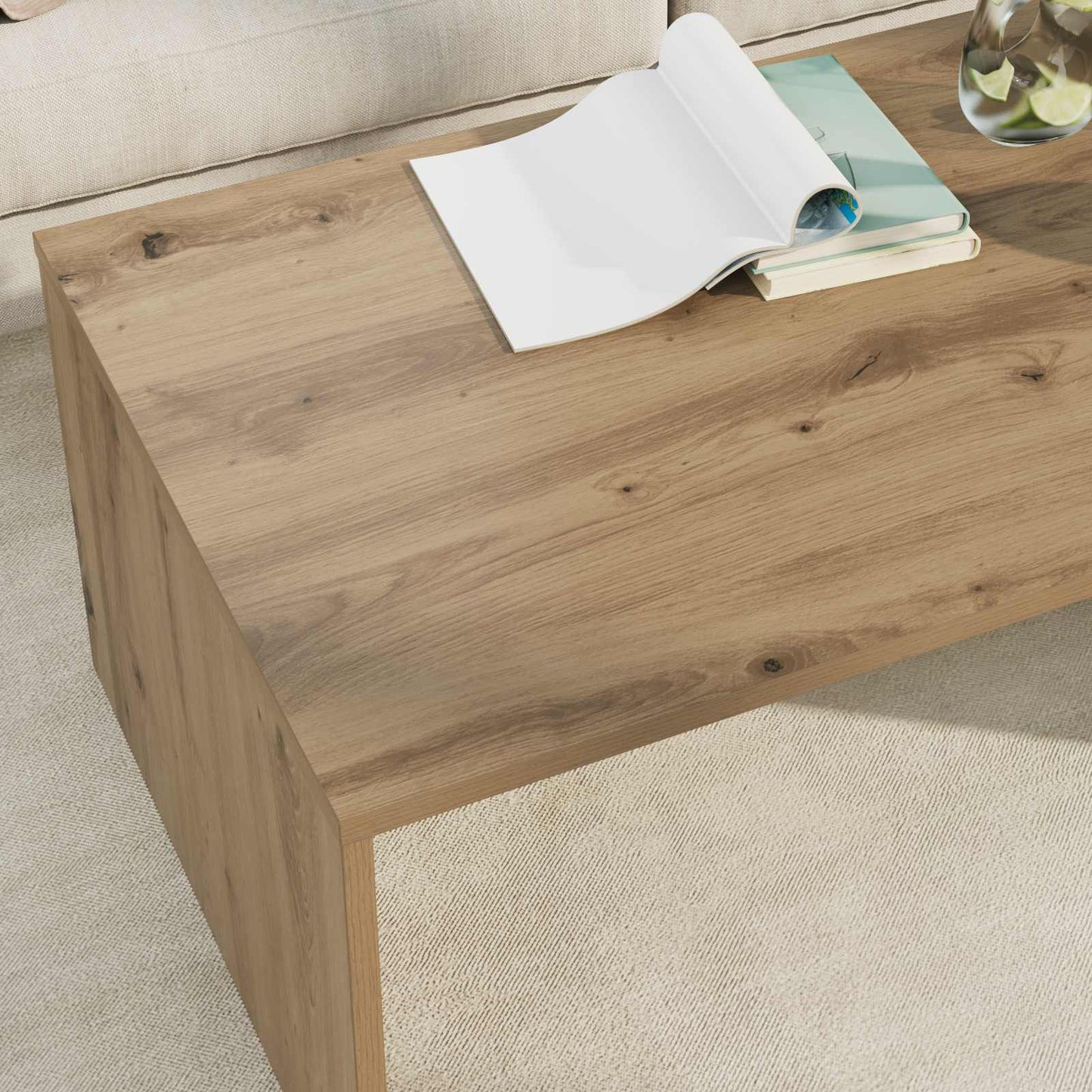 Coffee Table Artisan Oak 95 x 50 x 34 cm Engineered Wood