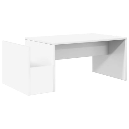 Coffee Table White 90 x 45 x 35 cm Engineered Wood