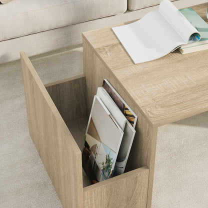 Coffee Table Sonoma Oak 90 x 45 x 35 cm Engineered Wood