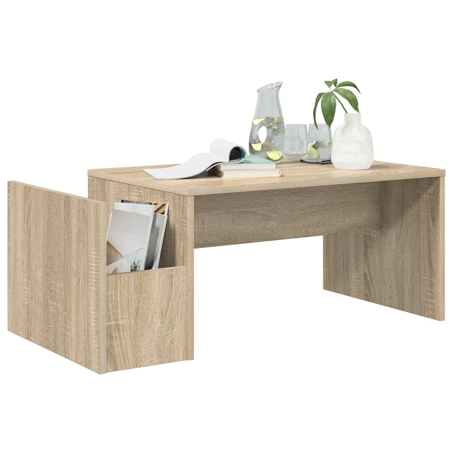 Coffee Table Sonoma Oak 90 x 45 x 35 cm Engineered Wood
