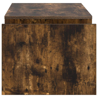 Coffee Table Smoked Oak 90 x 45 x 35 cm Engineered Wood