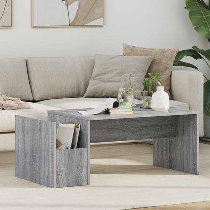 Coffee Table Grey Sonoma 90 x 45 x 35 cm Engineered Wood