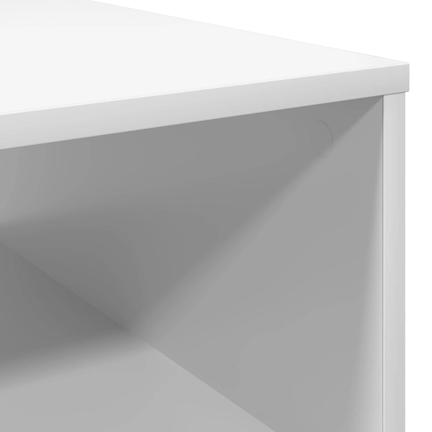 Coffee Table with Drawer White 95 x 55 x 31 cm Engineered Wood