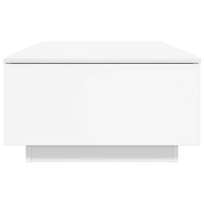 Coffee Table with Drawer White 95 x 55 x 31 cm Engineered Wood