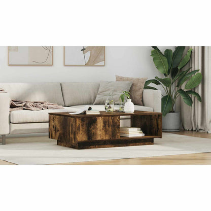 Coffee Table Smoked Oak 95 x 55 x 31 cm Engineered Wood