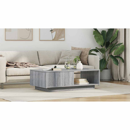 Coffee Table Grey Sonoma 95 x 55 x 31 cm Engineered Wood