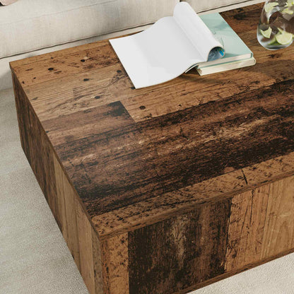 Coffee Table Old Wood 95 x 55 x 31 cm Engineered Wood