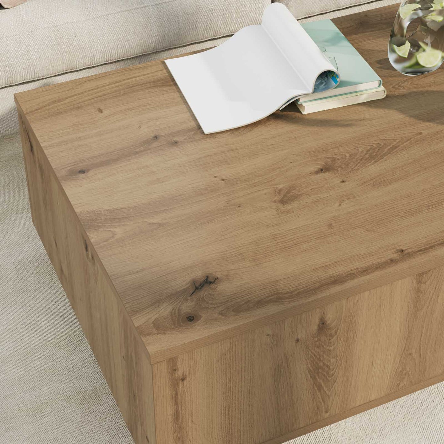 Coffee Table Artisan Oak 95 x 55 x 31 cm Engineered Wood