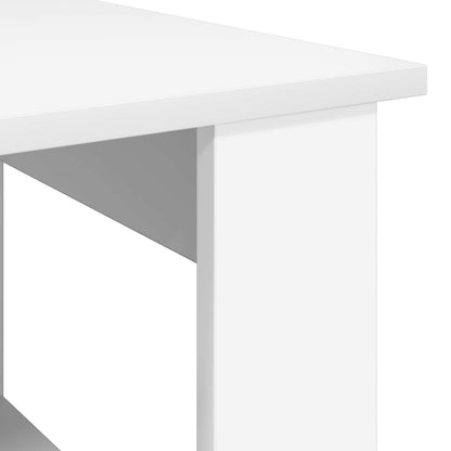 Coffee Table White 72 x 50 x 50 cm Engineered Wood