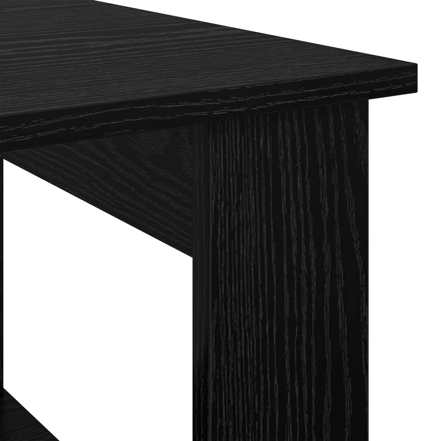 Coffee Table Black Oak 72 x 50 x 50 cm Engineered Wood