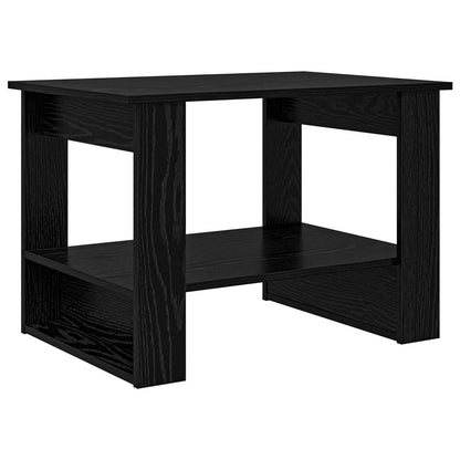 Coffee Table Black Oak 72 x 50 x 50 cm Engineered Wood