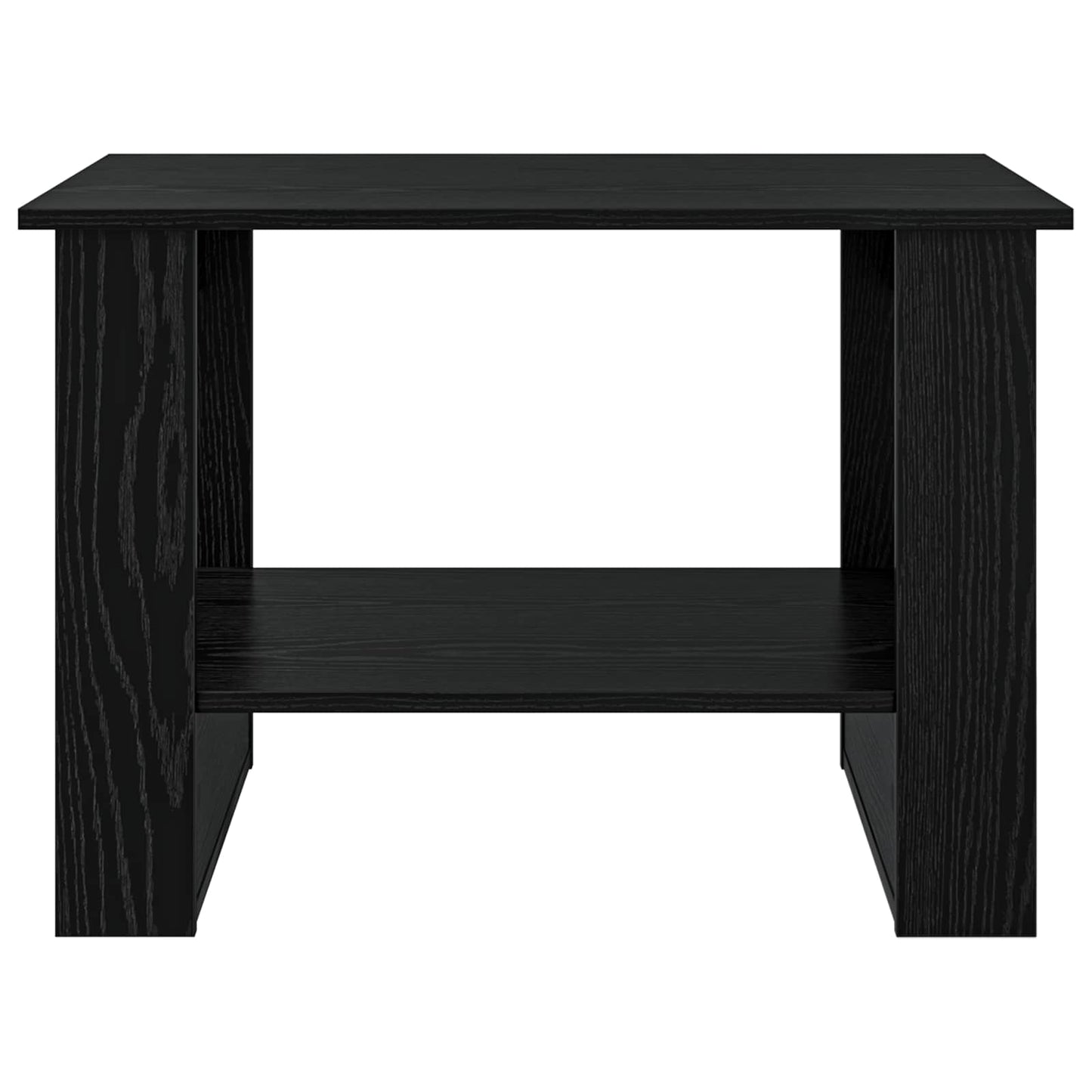 Coffee Table Black Oak 72 x 50 x 50 cm Engineered Wood