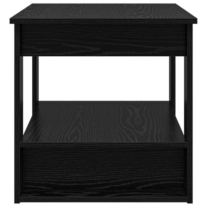 Coffee Table Black Oak 72 x 50 x 50 cm Engineered Wood