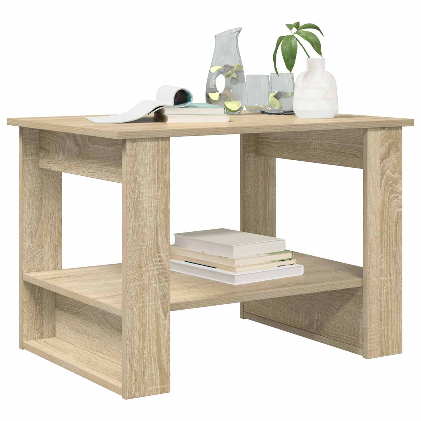 Coffee Table Sonoma Oak 72 x 50 x 50 cm Engineered Wood