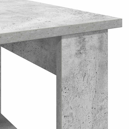 Coffee Table Concrete Grey 72 x 50 x 50 cm Engineered Wood