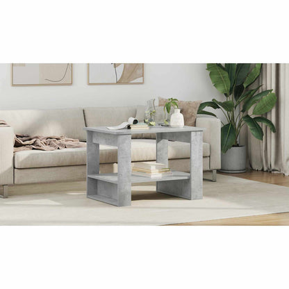 Coffee Table Concrete Grey 72 x 50 x 50 cm Engineered Wood