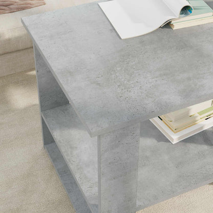Coffee Table Concrete Grey 72 x 50 x 50 cm Engineered Wood