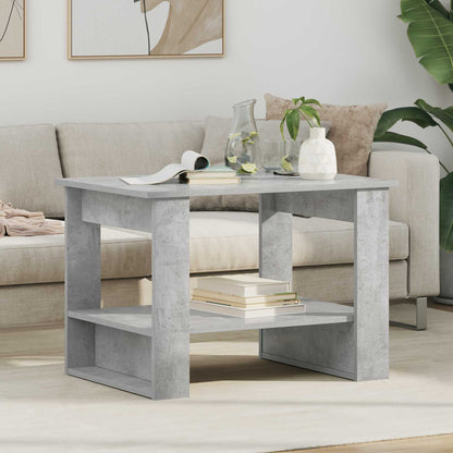 Coffee Table Concrete Grey 72 x 50 x 50 cm Engineered Wood