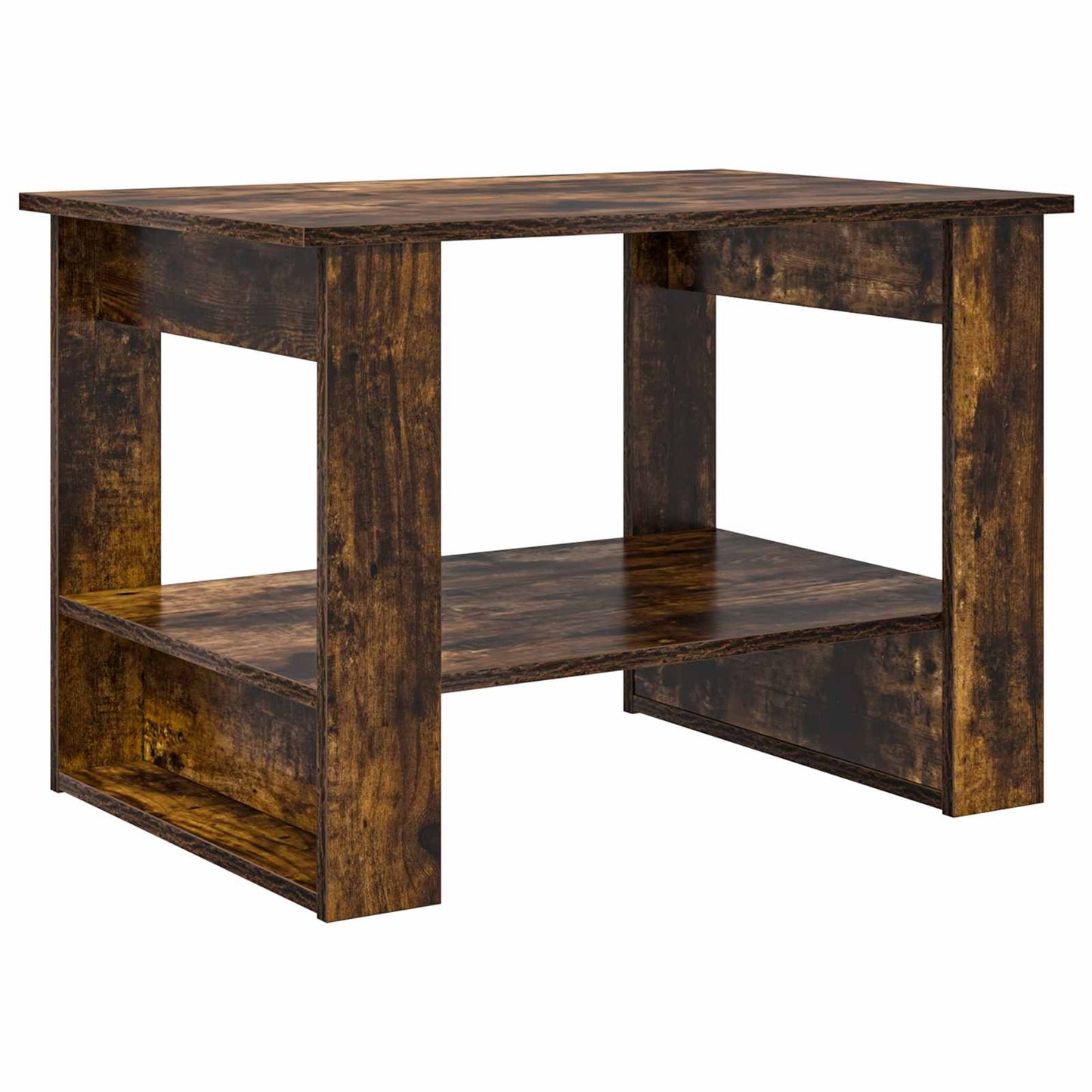 Coffee Table Smoked Oak 72 x 50 x 50 cm Engineered Wood