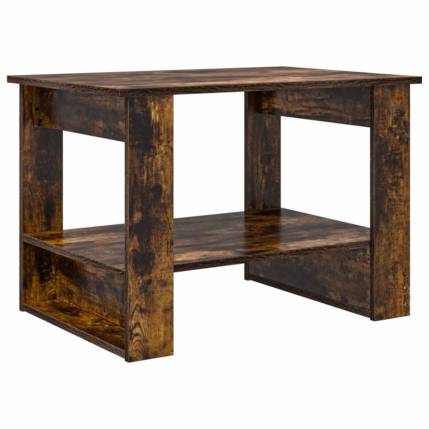 Coffee Table Smoked Oak 72 x 50 x 50 cm Engineered Wood