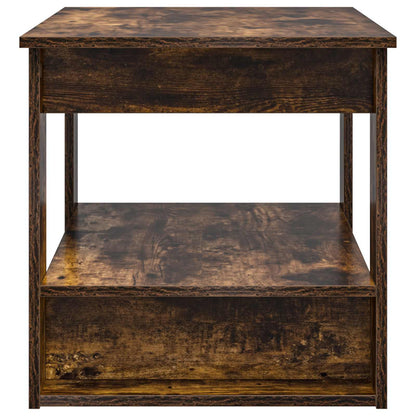 Coffee Table Smoked Oak 72 x 50 x 50 cm Engineered Wood
